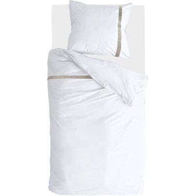 Walra dekbedovertrek timeless chic - 140x220 - 100% katoen (bci) - wit Walra dekbedovertrek timeless chic - 140x220 - 100% katoen (bci) - wit