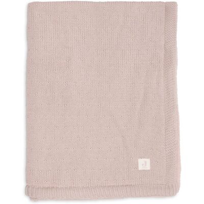 Jollein deken ledikant 100x150cm sprinkle knit silk rose/fluffy Jollein deken ledikant 100x150cm sprinkle knit silk rose/fluffy