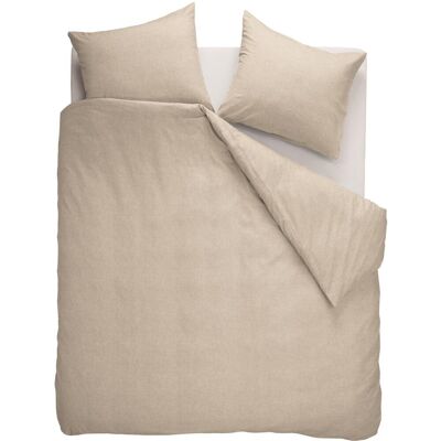 Beddinghouse frost dekbedovertrek - effen - tweepersoons - 200x200/220 - licht zand Beddinghouse frost dekbedovertrek - effen - tweepersoons - 200x200/220 - licht zand