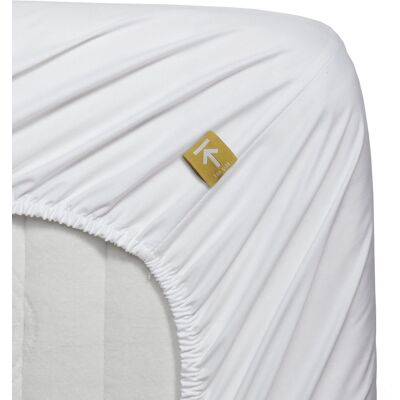 Beddinghouse - percale katoen - topper hoeslaken - 90x200 cm - wit Beddinghouse - percale katoen - topper hoeslaken - 90x200 cm - wit