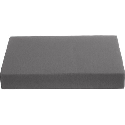 Ambiante hoeslaken topdek jersey antraciet 160x200 cm - 100% katoen Ambiante hoeslaken topdek jersey antraciet 160x200 cm - 100% katoen
