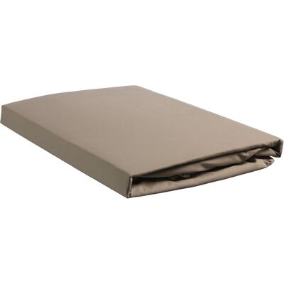 Beddinghouse - percale katoen - topper hoeslaken - 140x200 cm - taupe Beddinghouse - percale katoen - topper hoeslaken - 140x200 cm - taupe