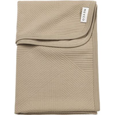 Meyco baby jacquard wiegdeken - taupe - 75x100cm - 0.5 tog Meyco baby jacquard wiegdeken - taupe - 75x100cm - 0.5 tog