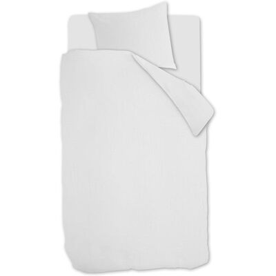 Beddinghouse pure dekbedovertrek - effen - eenpersoons - 140x200/220 cm - wit Beddinghouse pure dekbedovertrek - effen - eenpersoons - 140x200/220 cm - wit