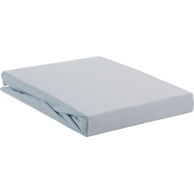 Beddinghouse - jersey-stretch - split-topper - hoeslaken - 200x220 cm - licht blauw Beddinghouse - jersey-stretch - split-topper - hoeslaken - 200x220 cm - licht blauw