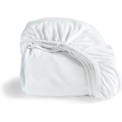 CINDERELLA Wit Double-Jersey Hoeslaken - Beddengoed CINDERELLA Wit Double-Jersey Hoeslaken - Beddengoed