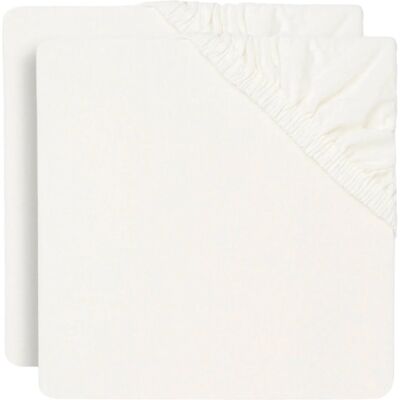 Jollein - Jersey 60x120 - Ivory - 2-Pack - Ledikantfout Jollein - Jersey 60x120 - Ivory - 2-Pack - Ledikantfout