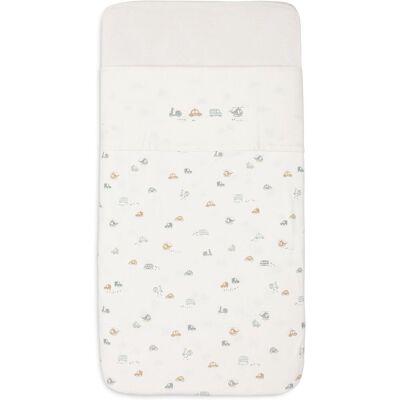 Jollein - OnTheGo 75x100 - Blue - Cotton - crib sheet Jollein - OnTheGo 75x100 - Blue - Cotton - crib sheet