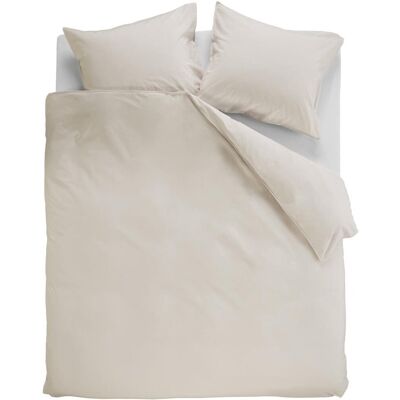 Ambiante cotton uni dekbedovertrek - effen - lits-jumeaux - 240x200/220 - zand Ambiante cotton uni dekbedovertrek - effen - lits-jumeaux - 240x200/220 - zand