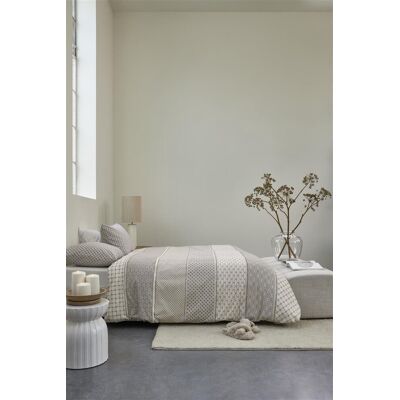 Riviera Maison ropes dekbedovertrek - eenpersoons - 140x200/220 - taupe Riviera Maison ropes dekbedovertrek - eenpersoons - 140x200/220 - taupe