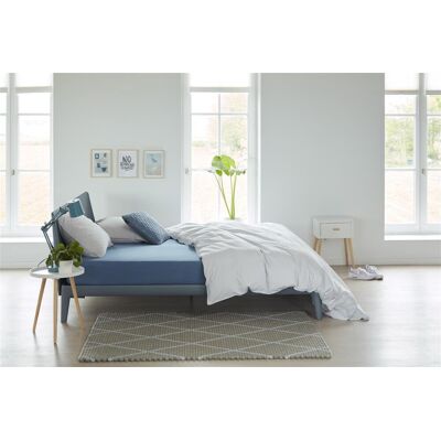 Beddinghouse - jersey - hoeslaken - 140x220 cm - blauw Beddinghouse - jersey - hoeslaken - 140x220 cm - blauw