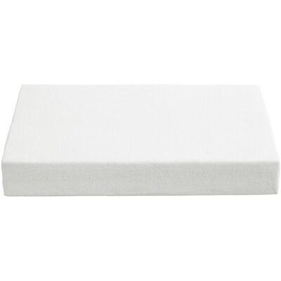 Ambiante - jersey - split-topper - hoeslaken - 140x200 cm - wit Ambiante - jersey - split-topper - hoeslaken - 140x200 cm - wit