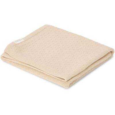 Little Dutch Gebreid ledikantdeken - beige - essentials Little Dutch Gebreid ledikantdeken - beige - essentials
