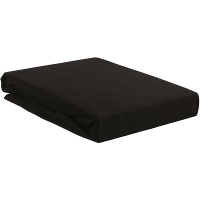 Beddinghouse - Topdekhoeslaken Jersey Zwart - 1p - Fitted Sheet Beddinghouse - Topdekhoeslaken Jersey Zwart - 1p - Fitted Sheet