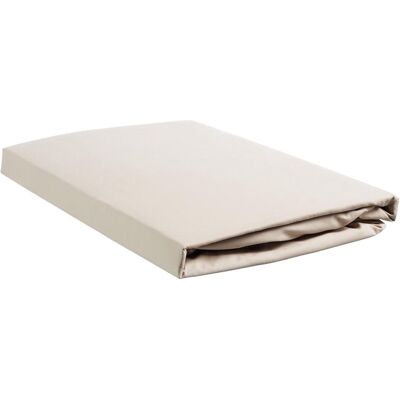 Ambiante katoen - splittopper hoeslaken - 160x200/210 - zand Ambiante katoen - splittopper hoeslaken - 160x200/210 - zand