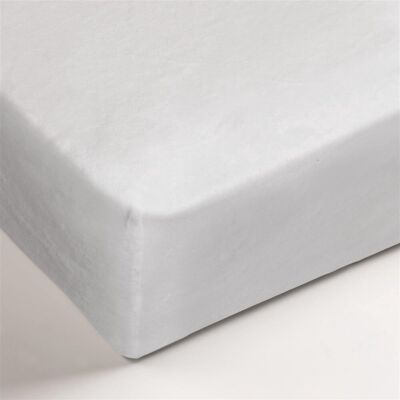 Ambiante - polyester - molton - hoeslaken - extra breed - 180x200/210 cm - wit Ambiante - polyester - molton - hoeslaken - extra breed - 180x200/210 cm - wit