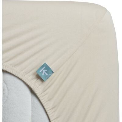 Beddinghouse - Splittopper Hoeslaken Jersey-Lycra Naturel - 200/220 - Fitted sheet Beddinghouse - Splittopper Hoeslaken Jersey-Lycra Naturel - 200/220 - Fitted sheet