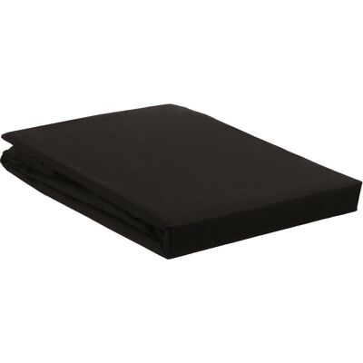 Beddinghouse - percale katoen - topper hoeslaken - 90x200 cm - zwart Beddinghouse - percale katoen - topper hoeslaken - 90x200 cm - zwart