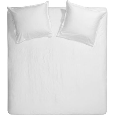 Cinderella - UNI Satin White - 260x200/220 cm - Dekbedovertrek Cinderella - UNI Satin White - 260x200/220 cm - Dekbedovertrek