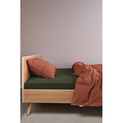 Beddinghouse jersey - topper hoeslaken - 90x200/220 - donker groen Beddinghouse jersey - topper hoeslaken - 90x200/220 - donker groen
