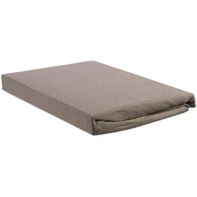 Beddinghouse jersey - topper hoeslaken - 180x200/220 - taupe Beddinghouse jersey - topper hoeslaken - 180x200/220 - taupe