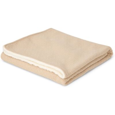 Little Dutch Gebreid ledikantdeken - fleece - beige - essentials Little Dutch Gebreid ledikantdeken - fleece - beige - essentials