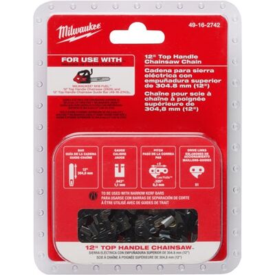 Milwaukee 30 cm/ 12" saw chain 0.325" x 1.1 m18 fthchs30 ketting tbv kettingzaag 30 cm 12" voor m18 fthchs30 - 4932480177 Milwaukee 30 cm/ 12" saw chain 0.325" x 1.1 m18 fthchs30 ketting tbv kettingzaag 30 cm 12" voor m18 fthchs30 - 4932480177