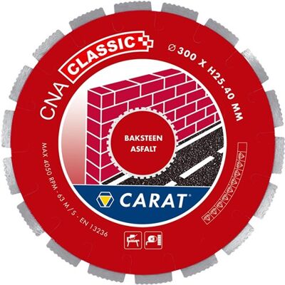 Carat diamantzaag baksteen ø300x30,00mm, cna classic - cnac300500 - cnac300500 Carat diamantzaag baksteen ø300x30,00mm, cna classic - cnac300500 - cnac300500
