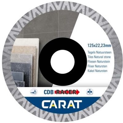 Carat diamantzaag tegels / natuursteen brilliant ø230x22.23mm cdb racer / cdbm racer - cdbm230300 Carat diamantzaag tegels / natuursteen brilliant ø230x22.23mm cdb racer / cdbm racer - cdbm230300