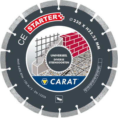 Carat ces1403000 diamantzaag universeel droog 140x22,23 mm ce starter - ces1403000 Carat ces1403000 diamantzaag universeel droog 140x22,23 mm ce starter - ces1403000