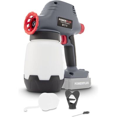 Powerplus verfpistool op accu powair0110 - draadloos verfspuitpistool van 18 v van 1 l - zonder batterij of lader Powerplus verfpistool op accu powair0110 - draadloos verfspuitpistool van 18 v van 1 l - zonder batterij of lader