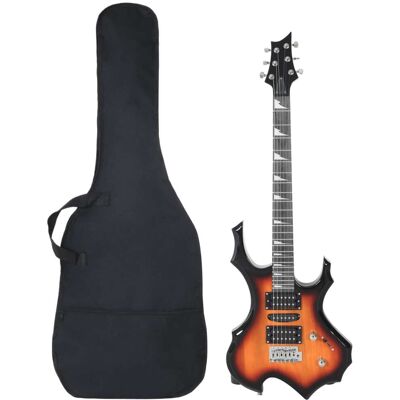 VidaXL Gitaar voor beginners elektrisch met tas 4/4 39" zwart VidaXL Gitaar voor beginners elektrisch met tas 4/4 39" zwart