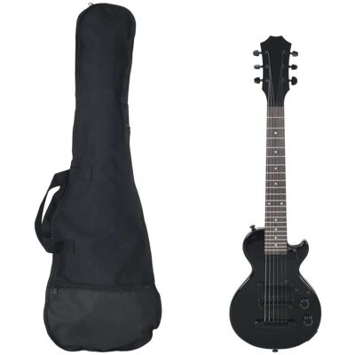 VidaXL Gitaar voor beginners elektrisch met tas 3/4 30" zwart VidaXL Gitaar voor beginners elektrisch met tas 3/4 30" zwart