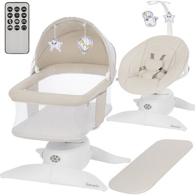 Lionelo vivi set elektrische babywipstoel 2in1 - babyschommel & wipstoel vanaf geboorte tot 9 kg - - 360° draaibare zitting - bewegingssensor - bluetooth - afstandsbediening - 5 schommelsnelheden - t25 matras Lionelo vivi set elektrische babywipstoel 2in1 - babyschommel & wipstoel vanaf geboorte tot 9 kg - - 360° draaibare zitting - bewegingssensor - bluetooth - afstandsbediening - 5 schommelsnelheden - t25 matras