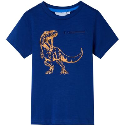 VidaXL Kindershirt met korte mouwen 104 donkerblauw VidaXL Kindershirt met korte mouwen 104 donkerblauw