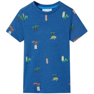 VidaXL Kindershirt 104 gemêleerd donkerblauw VidaXL Kindershirt 104 gemêleerd donkerblauw