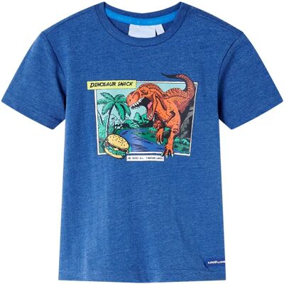 VidaXL Kindershirt 128 gemêleerd donkerblauw VidaXL Kindershirt 128 gemêleerd donkerblauw