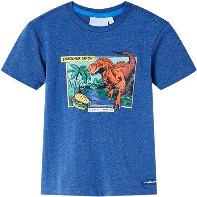 VidaXL Kindershirt 140 gemêleerd donkerblauw VidaXL Kindershirt 140 gemêleerd donkerblauw