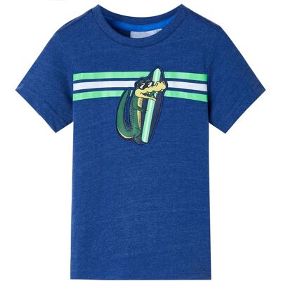 VidaXL Kindershirt 128 gemêleerd donkerblauw VidaXL Kindershirt 128 gemêleerd donkerblauw