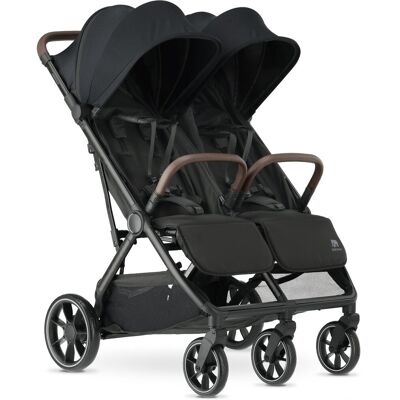 Deryan rolo x2 xl v2 duo buggy - compacte dubbele buggy - zwart Deryan rolo x2 xl v2 duo buggy - compacte dubbele buggy - zwart