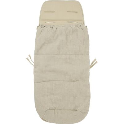 Meyco baby uni buggy voetenzak en inlegger - pre-washed hydrofiel - sand - 45x130cm (2-in-1) Meyco baby uni buggy voetenzak en inlegger - pre-washed hydrofiel - sand - 45x130cm (2-in-1)