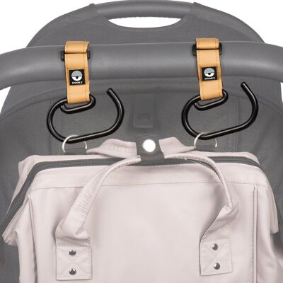Dooky buggy/kinderwagen haak groot 2 stuks - bruin Dooky buggy/kinderwagen haak groot 2 stuks - bruin