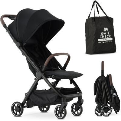 Deryan air buggy - vliegtuig buggy - 8 kg - geïntegreerde tas - zwart Deryan air buggy - vliegtuig buggy - 8 kg - geïntegreerde tas - zwart