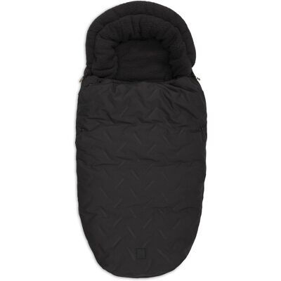 Jollein voetenzak buggy/kinderwagen embossed nearly black Jollein voetenzak buggy/kinderwagen embossed nearly black