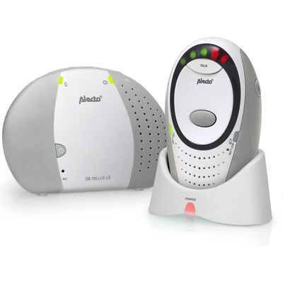 Alecto Babyfoon DBX-85GS - DECT met ECO, Wit/Grau - Audio, 300m Alecto Babyfoon DBX-85GS - DECT met ECO, Wit/Grau - Audio, 300m