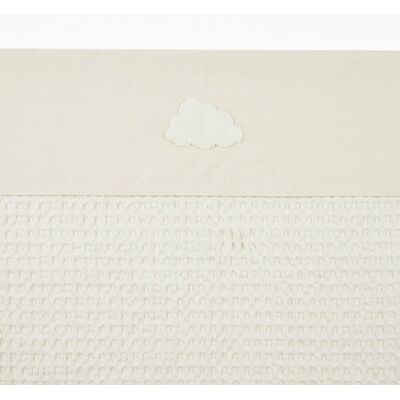 Meyco baby clouds wieglaken - nature - 75x100cm - 0.3 tog Meyco baby clouds wieglaken - nature - 75x100cm - 0.3 tog
