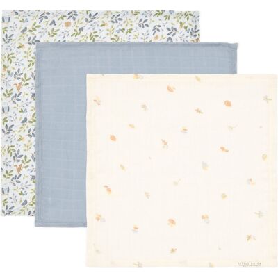 Little Dutch Monddoekjes set - blauw - forest friends Little Dutch Monddoekjes set - blauw - forest friends