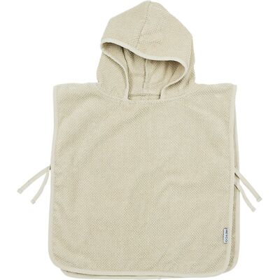 Meyco baby popcorn badponcho - soft sand - 1-3 jaar Meyco baby popcorn badponcho - soft sand - 1-3 jaar