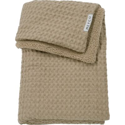 Meyco Ledikantdeken Wafel Teddy - 100x150cm - Ledikantdeken Meyco Ledikantdeken Wafel Teddy - 100x150cm - Ledikantdeken