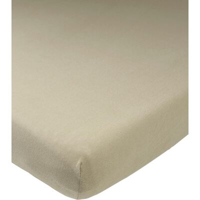 Meyco baby uni hoeslaken co-sleeper - taupe - 50x90cm Meyco baby uni hoeslaken co-sleeper - taupe - 50x90cm